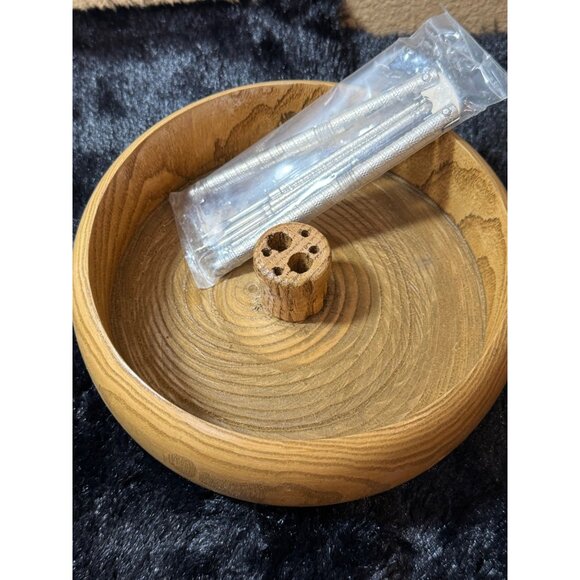 H.M. Quackenbush Nut Bowl Nutcracker Set New Old Stock - Picture 2 of 9